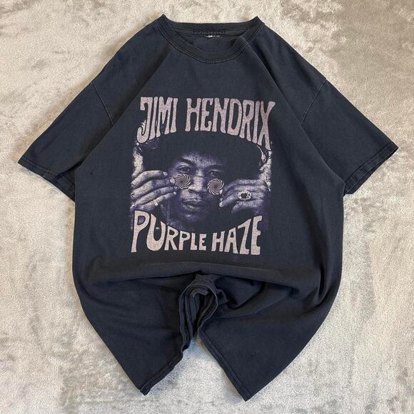 Vintage Other - Vtg 2006 Jimi Hendrix Purple Haze Graphic Band T Shirt Black Rock Music Men’s S